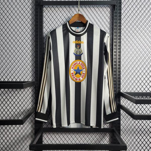 Camisa Retrô Newcastle I Titular Manga Longa 1995/97