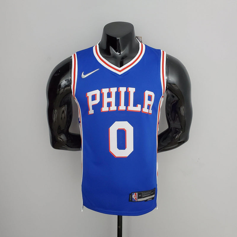 Camisa Regata de Basquete Philadelphia 76ers Azul - Versão Torcedor