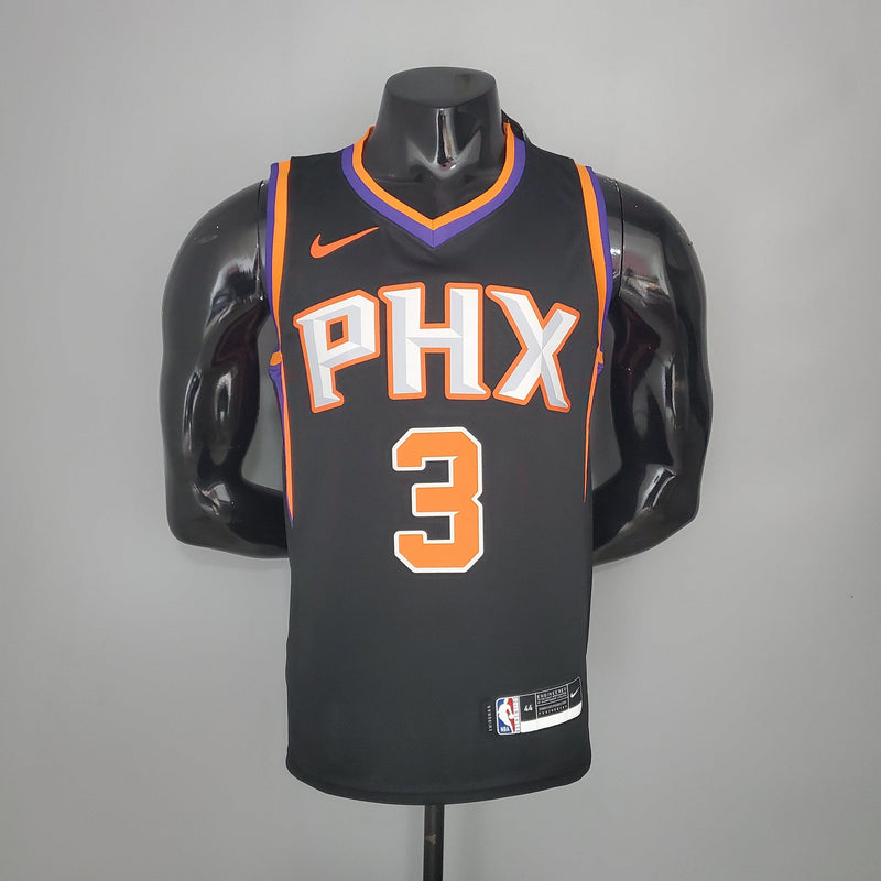 Camisa de Basquete Regata Pheolnix Suns - Versão Torcedor Preto Laranja Branco