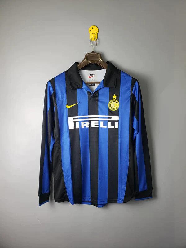 camisa-inter-de-milão-I-titular-home-manga-longa-azul-preto-gola-polo-listrada-adriano-imperador-zanetti-simeone-1998