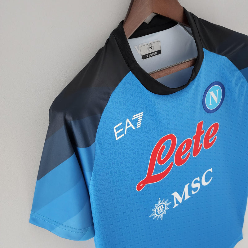 Camisa Napoli Home EA7 - Versão Torcedor 22/23 Azul