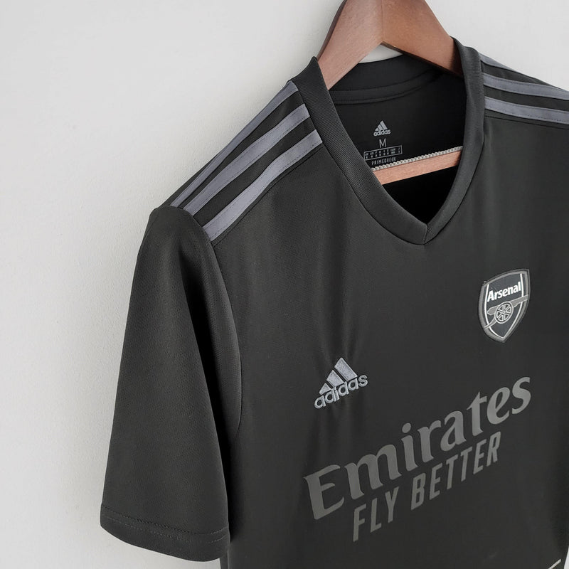 camisa-arsenal-reserva-ii-bordado-23-24-versão-torcedor-manga-curta-frente-costas