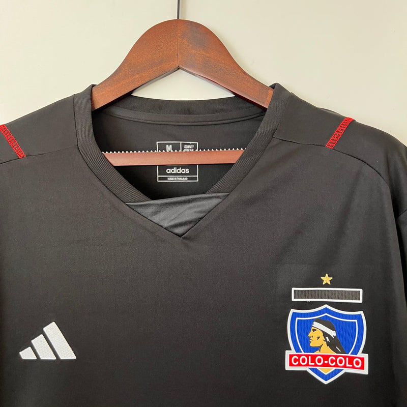 Camisa Colo Colo Treino Adidas - Versão Torcedor 23/24 Preta