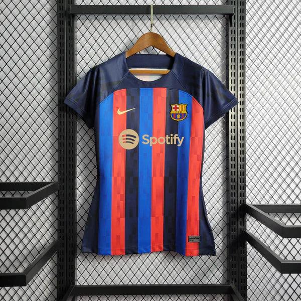 Camisa Feminina Nike +  Barcelona Home 2022/23 Spotify