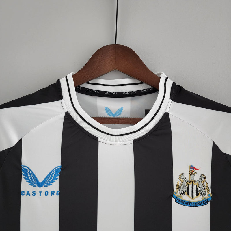 Camisa Newcastle Home - Versão Torcedor Preto e Branco 22/23