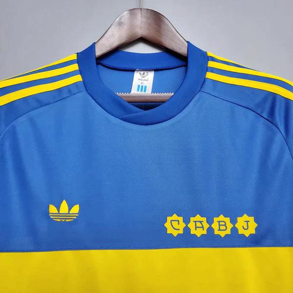 Camisa Retrô Manga Longa Boca Juniors Home 1981