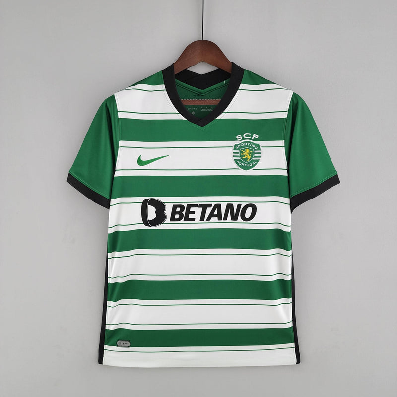 Camisa Sporting Lisboa Home Nike - Versão Torcedor 22/23 Verde e Branca