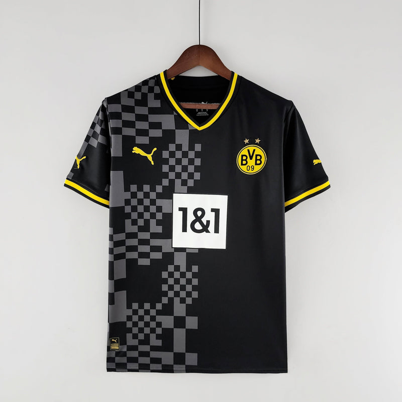 camisa-borussia-dortmund-puma-away-ii-22-23-amarelo-preto-marco-reus-thorgan-hazard