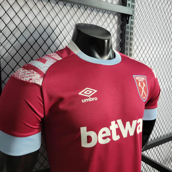 Camisa Umbro West Ham Versão Jogador Home 2022/23 Bordô