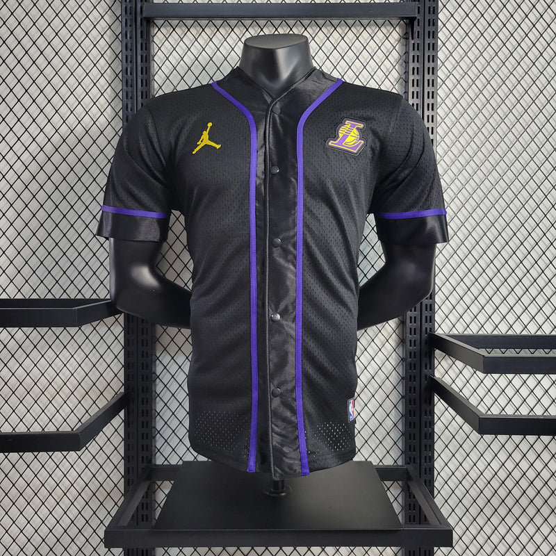 Camiseta Esportiva NBA Lakers Stadium Black