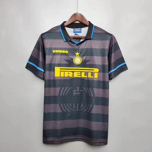 camisa-inter-de-milão-retrô-polo-preto-cinza-azul-1997-1998-ronaldo-simeone