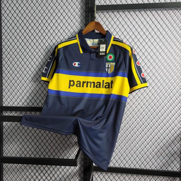 camisa-parma-away-II-visitante-1999-2000-azul-amarelo-gola-polo-parmalat