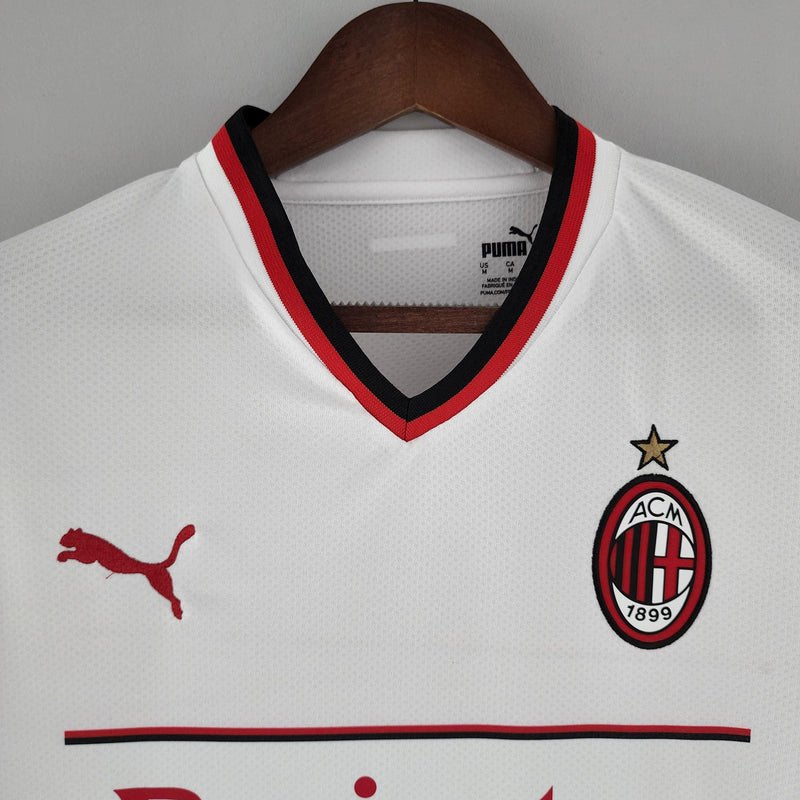 Camisa Milan Away Puma - Versão Torcedor 22/23 Branco e Vermelho