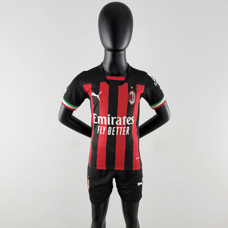 Kit Infantil Futebol Milan 22/23