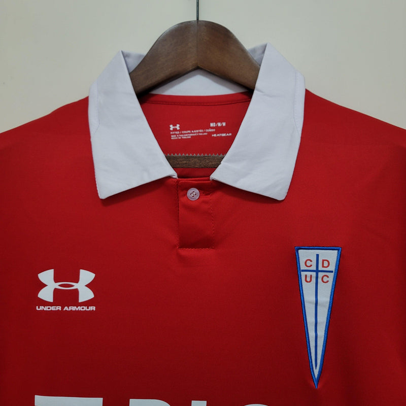 Camisa Universidade Católica Away 23/24 - Versão Torcedor Vermelha Gola Polo