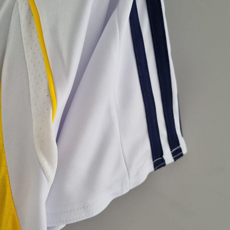 Camisa Los Angeles Galaxy Adidas Herbalife Retro - 2007 Branca e Amarelo