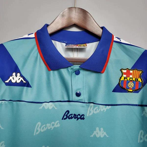 camisa-barcelona-retrô-reserva-away-1992-1995-romário-ronaldo-gola-polo-azul-claro-vermelho-grená