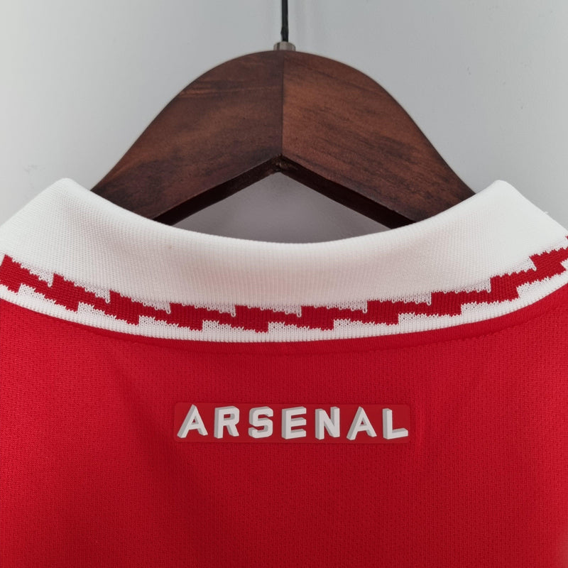 camisa-arsenal-home-22-23-torcedor-polo-gabriel-jesus-vermelho-branco-adidas-martinelli-premiere-league