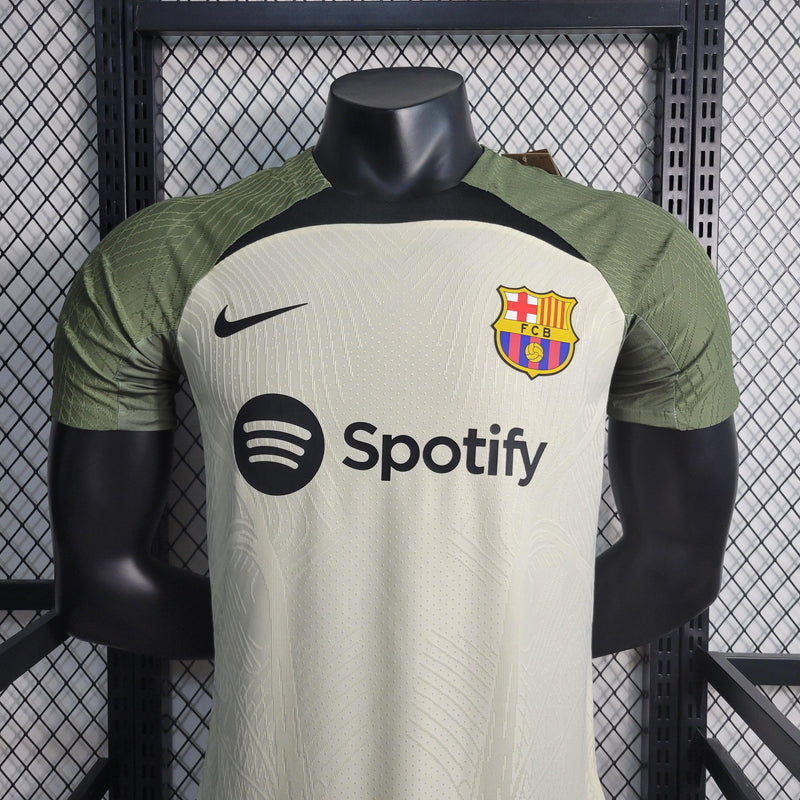 Camiseta Barcelona Treino Spotify Nike - 23/24 Versão Jogador