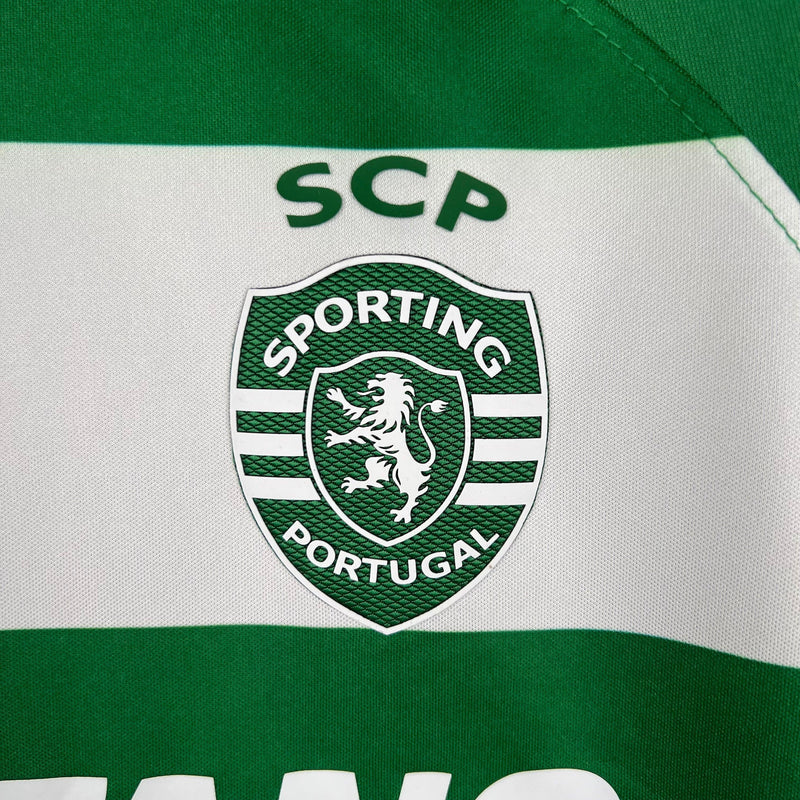 Camisa Sporting Lisboa Home Nike - Versão Torcedor 23/24 Verde e Branca