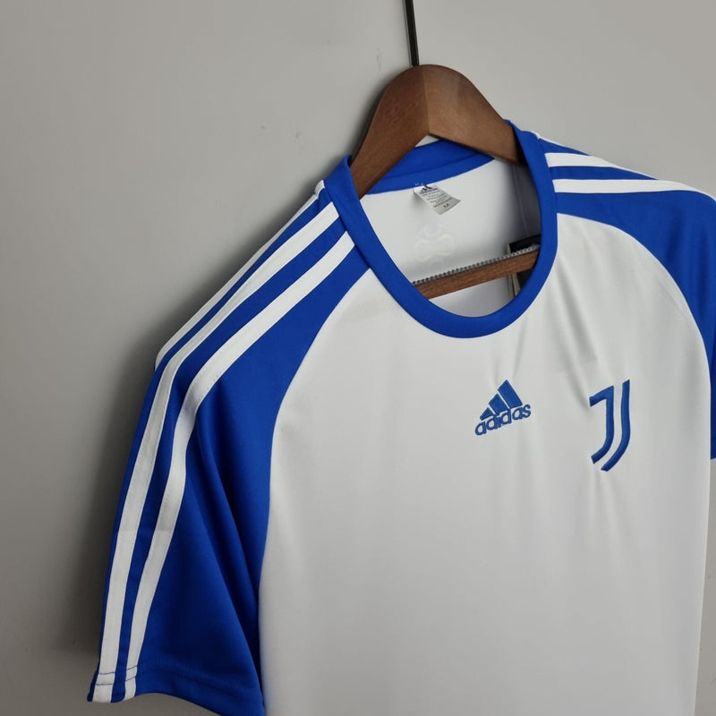 Camisa Juventus Treino Adidas - Versão Torcedor Branco e Azul