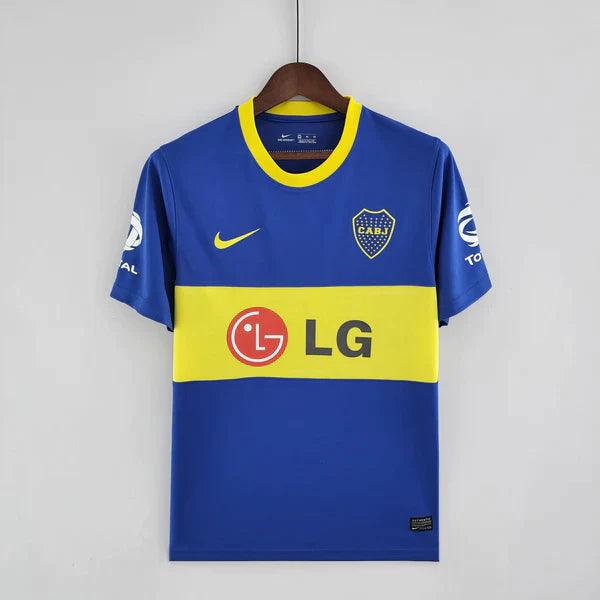 camisa-boca-juniors-retrô-titular-2010-2011-antiga-azul-amarelo-gola-amarelo-cabj-bombonera