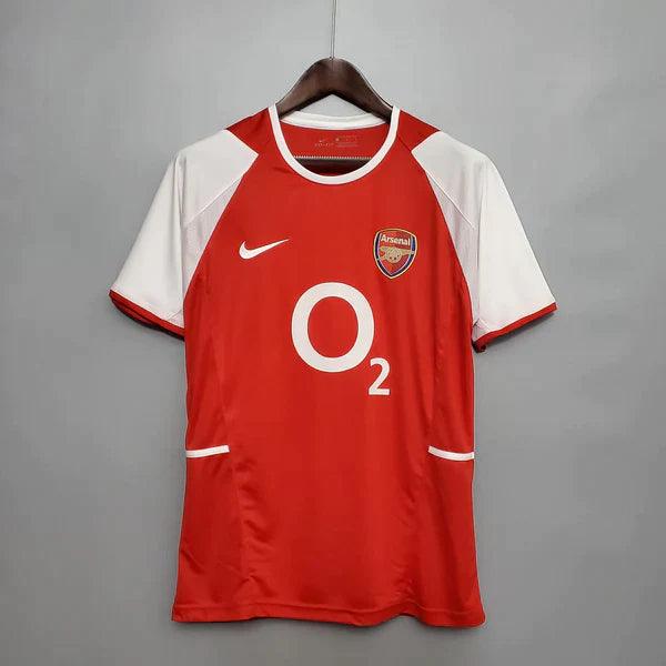 camisa-arsenal-titular-I-2002-vermelho-branco-thierry-manga-curta-branca-gunners-retro-retrô