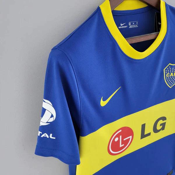 camisa-boca-juniors-retrô-titular-2010-2011-antiga-azul-amarelo-gola-amarelo-cabj-bombonera