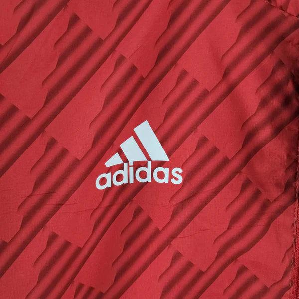 Corta Vento Manchester United Adidas 2022/23 Vermelho e Branco