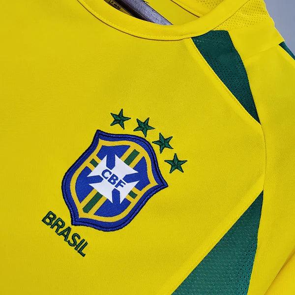 Camisa Brasil Retrô I Titular - Nike Home 2002 Amarela