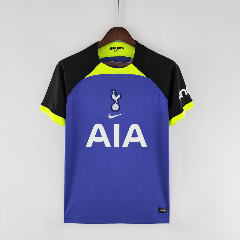 Camisa Tottenham Spurs Home Nike - Versão Torcedor 22/23 Azul, Verde/Amarelo e Preto