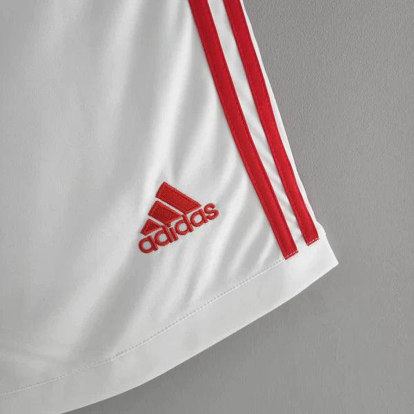 Shorts Manchester United Adidas 2022/23 Branco e Vermelho