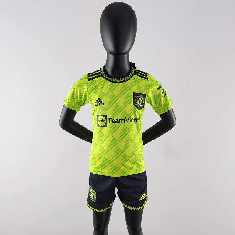 Kit Infantil Futebol Manchester United MU 22/23