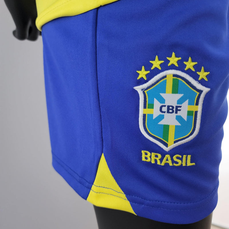 Kit Infantil Futebol Brasil Copa do Mundo 2022