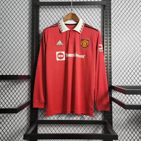 Camisa Manchester United Manga Longa I Adidas Home 2022/23