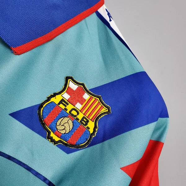 camisa-barcelona-retrô-reserva-away-1992-1995-romário-ronaldo-gola-polo-azul-claro-vermelho-grená