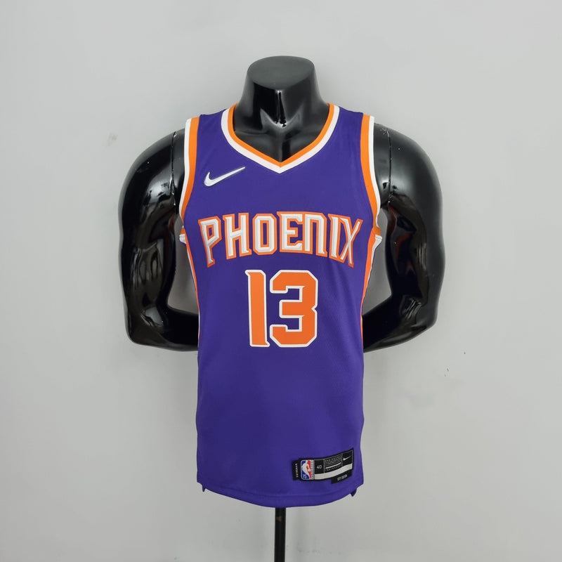 Camisa de Basquete Pheolnix Suns - Roxo Laranja 75° Anos Diamond Versão Torcedor