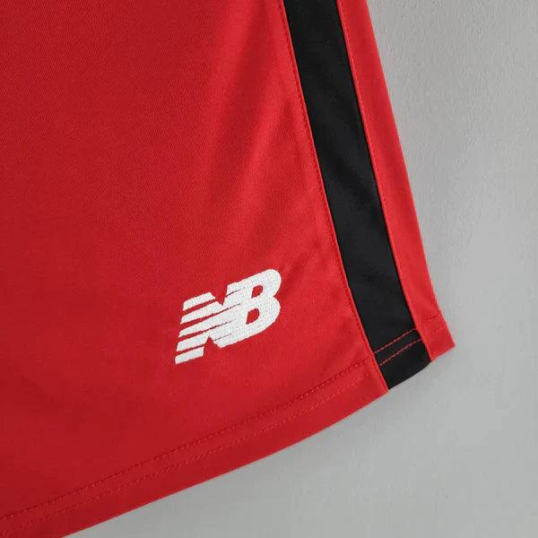 Shorts Athletic Bilbao New Balance Home 2022/23 Vermelho