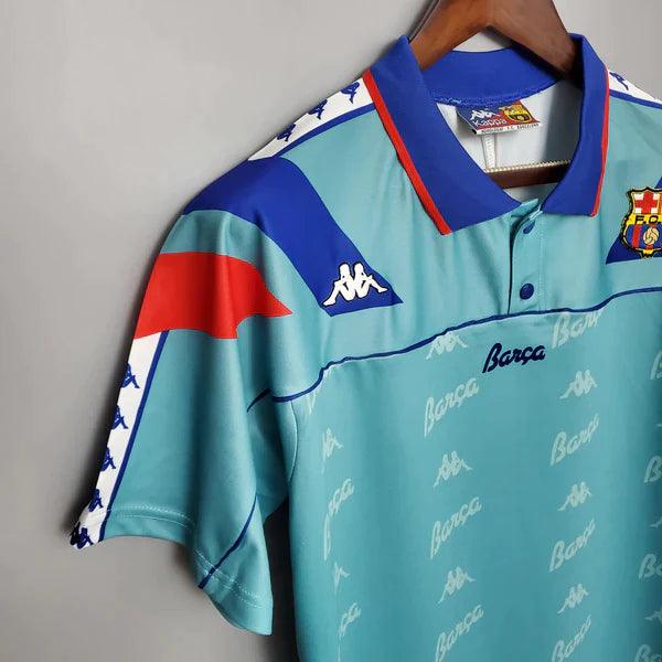 camisa-barcelona-retrô-reserva-away-1992-1995-romário-ronaldo-gola-polo-azul-claro-vermelho-grená