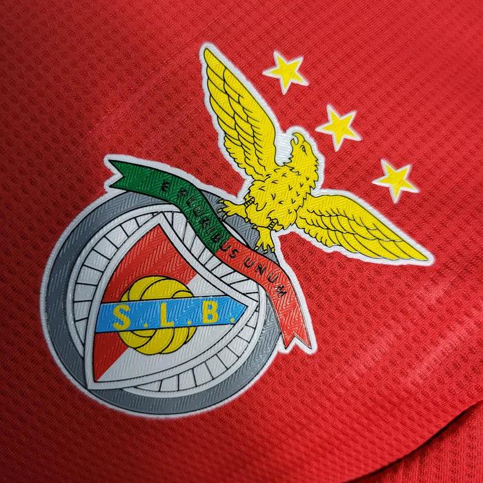 camisa-benfica-titular-1-home-22-23-versão-jogador-vermelho-branco-gola-campeonato-portugues