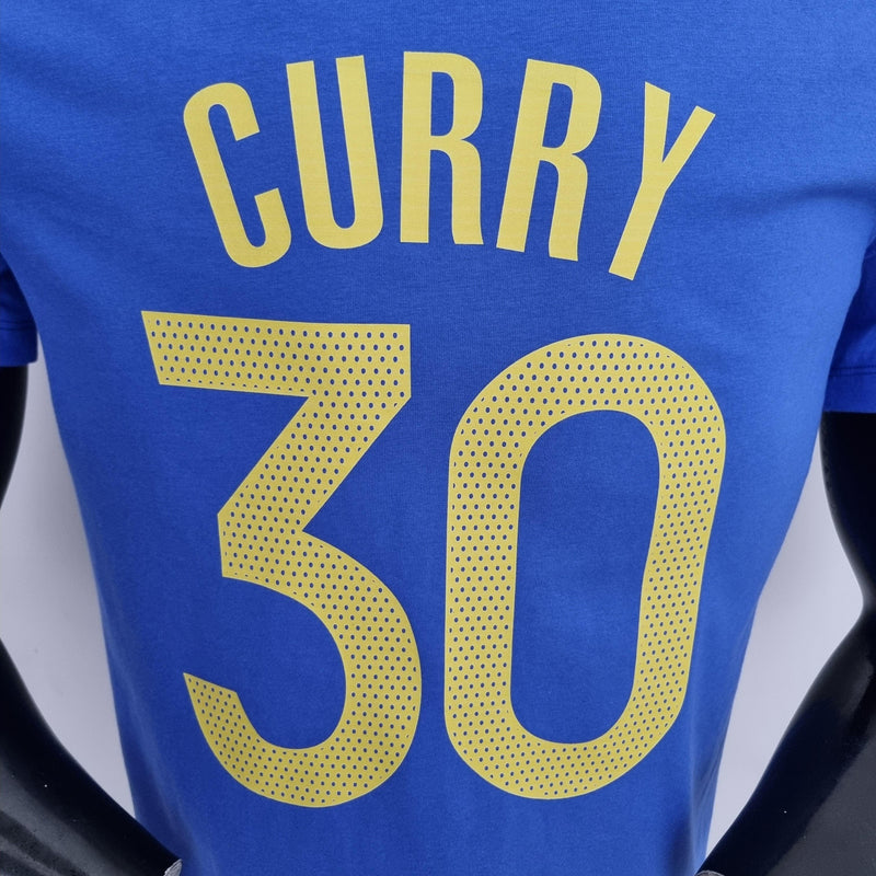 camisa-de-basquete-manga-curta-golde-state-warriors-stephen-curry-30-azul-amarelo-manequim-preto