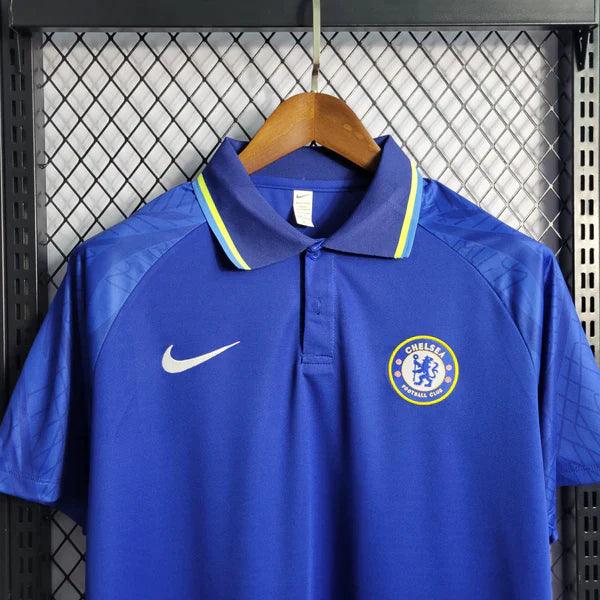 Camisa Polo Chelsea Nike 2022/23 Azul