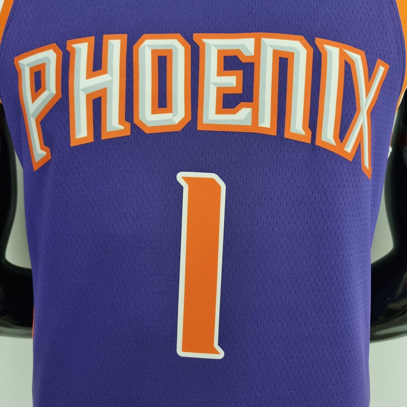 Camisa de Basquete Pheolnix Suns - Roxo Laranja 75° Anos Diamond Versão Torcedor