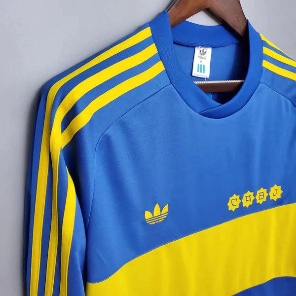 Camisa Retrô Manga Longa Boca Juniors Home 1981