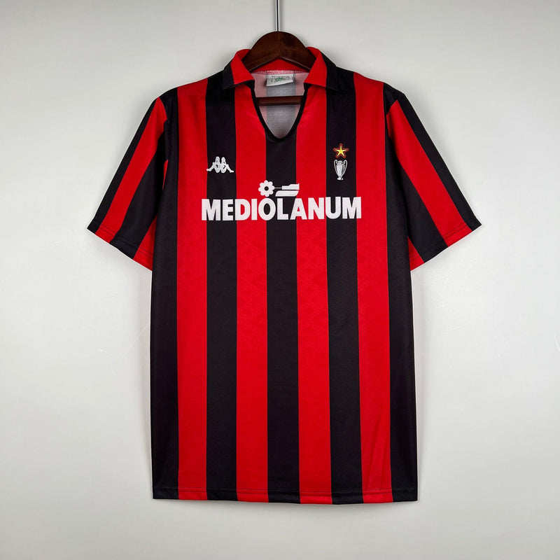 camisa-milan-titular-I-home-1989-1990-vermelho-gola-polo-preta