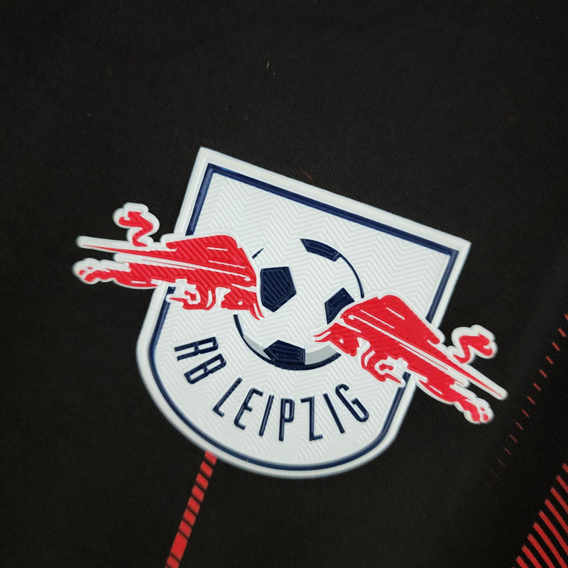 Camisa RB Leipzig Nike - Versão Torcedor 22/23 Preta e Vermelho