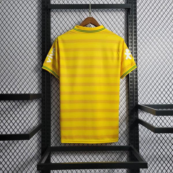 Camisa Polo Brasil Nike Stripe 2022/23 Amarelo