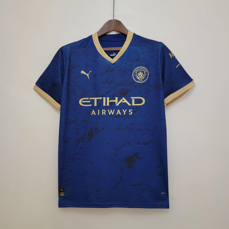 Camisa Manchester City Concept Puma - Versão Torcedor 23/24 Azul