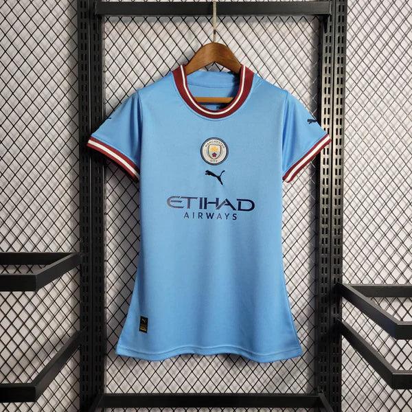 Camisa Manchester City I Feminina 22-23 Versão Torcedor Puma 2022/23 - Azul