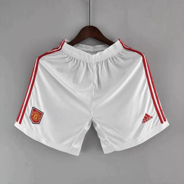 Shorts Manchester United Adidas 2022/23 Branco e Vermelho